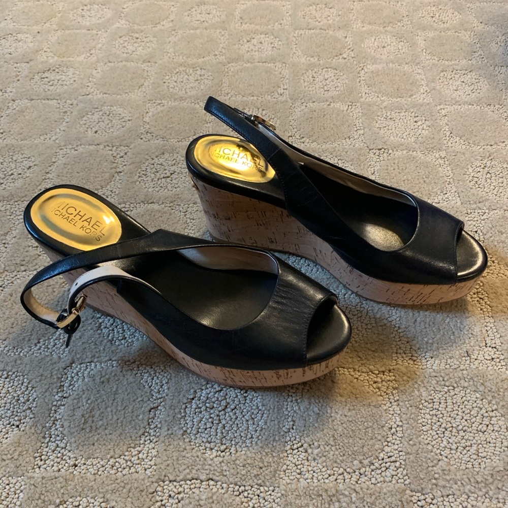 Size 6 Michael Kors Cork Wedges